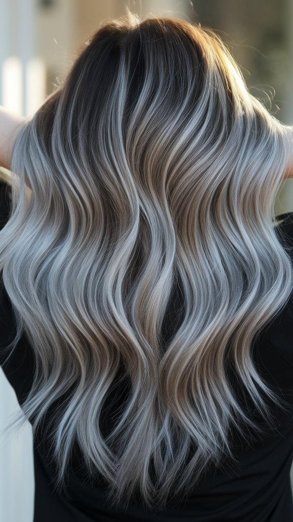 sophisticated ash brown highlights