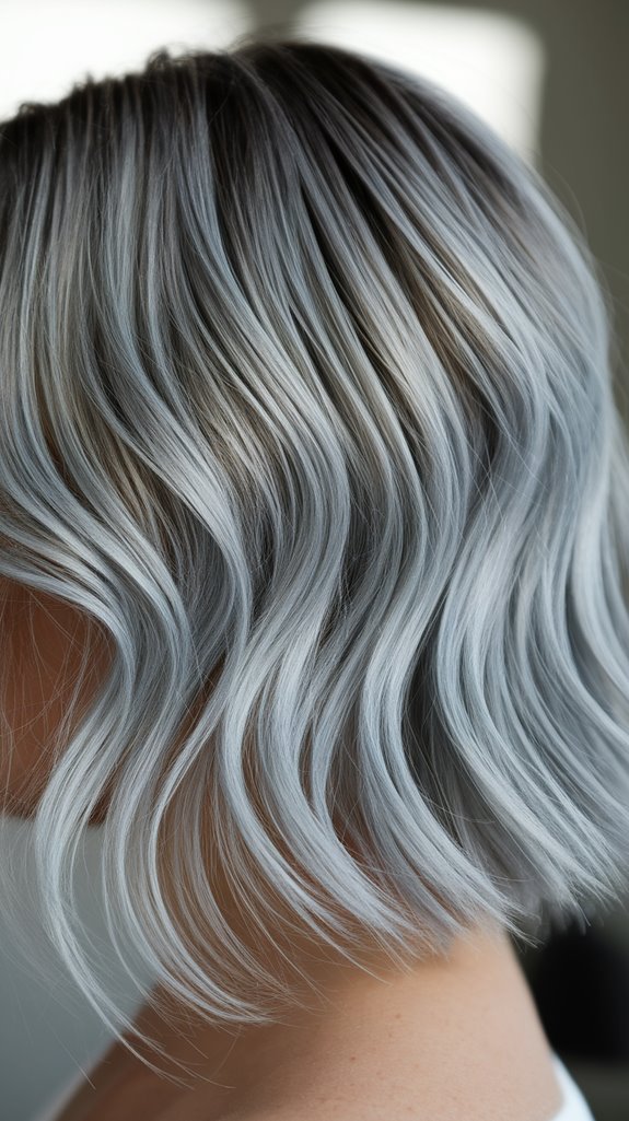 sophisticated cool toned hairstyle