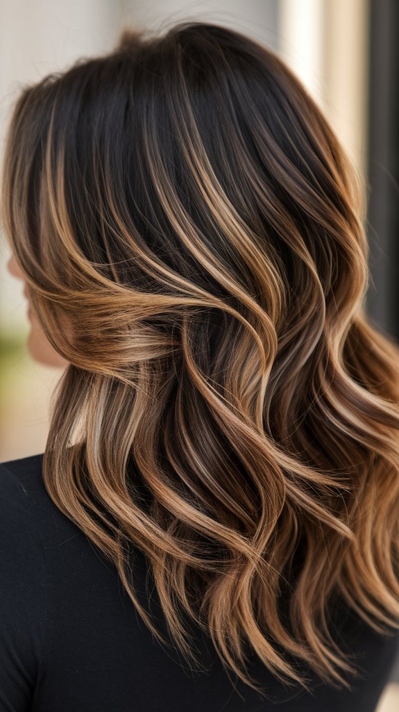 sophisticated dark walnut layers