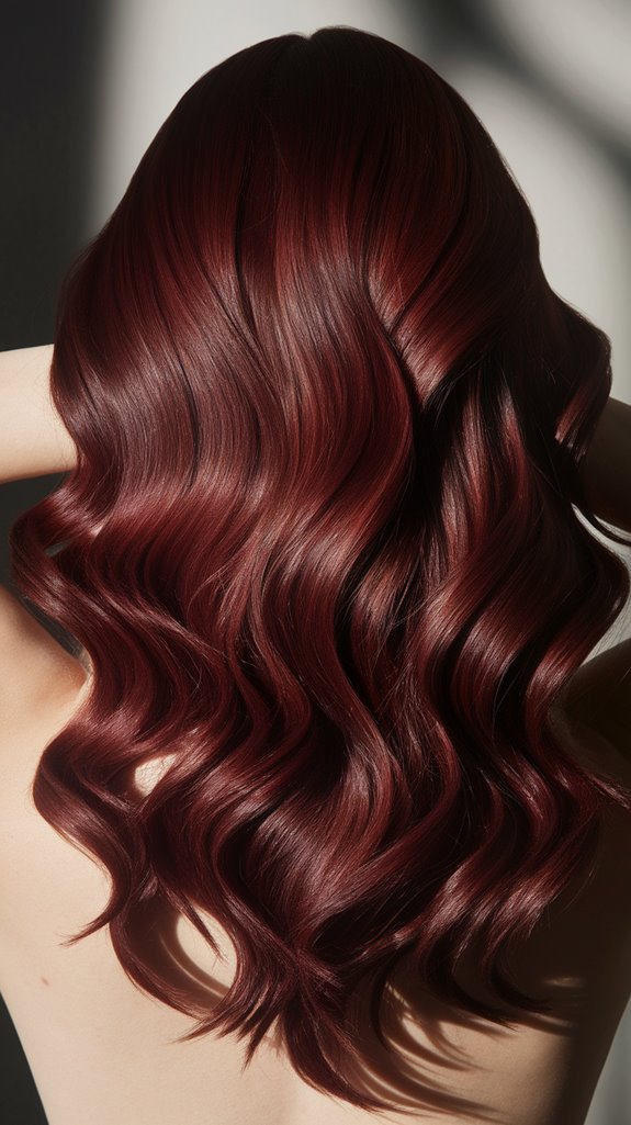 sophisticated deep red elegance