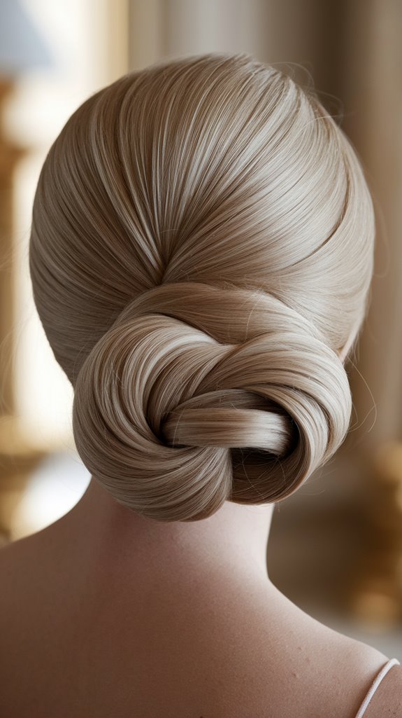 sophisticated elegant updo technique