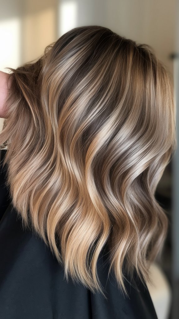 sophisticated natural bronde highlights
