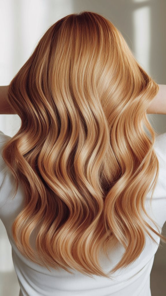 strawberry blonde soft glow