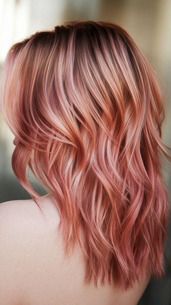 stunning rose gold hairstyles
