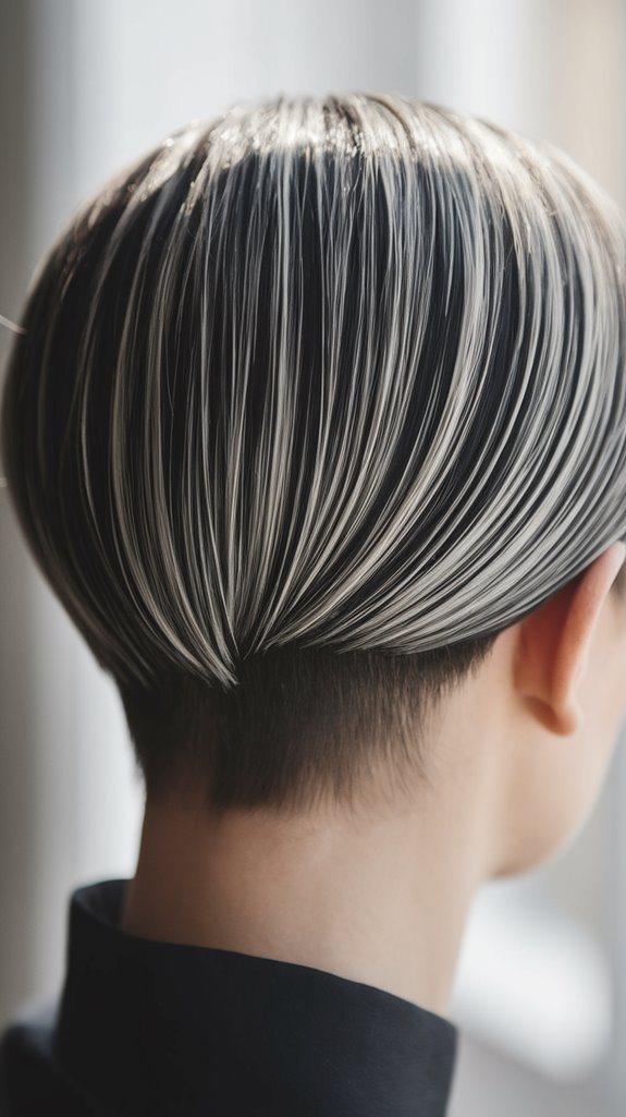 stylish asymmetrical pixie cut