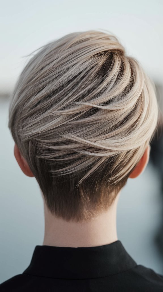 stylish asymmetrical short haircut