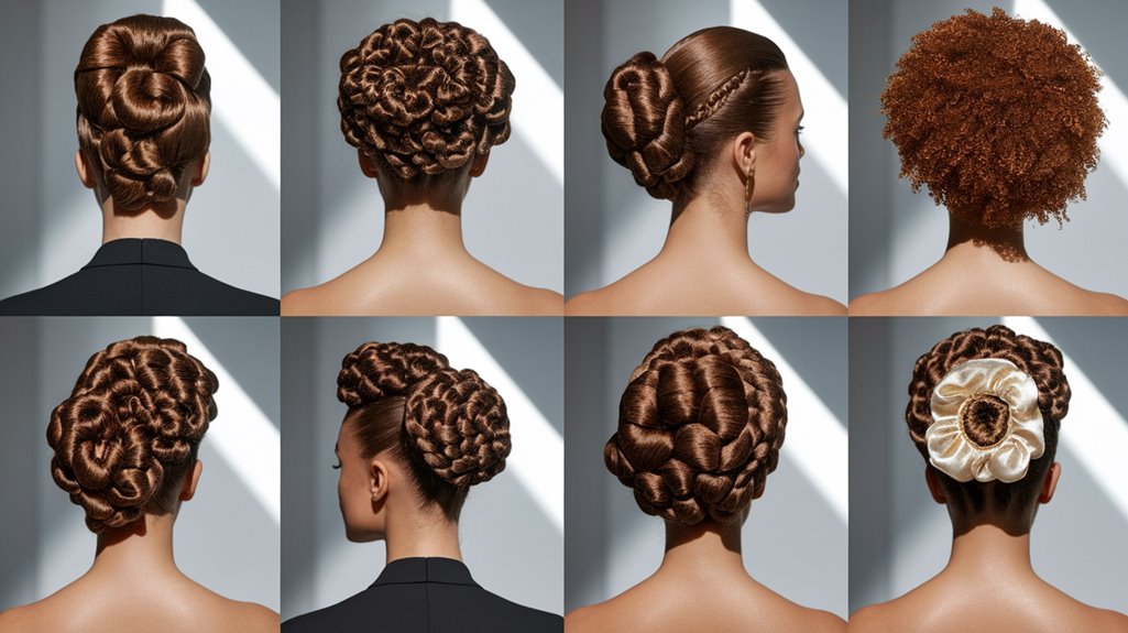 stylish curly hair updos