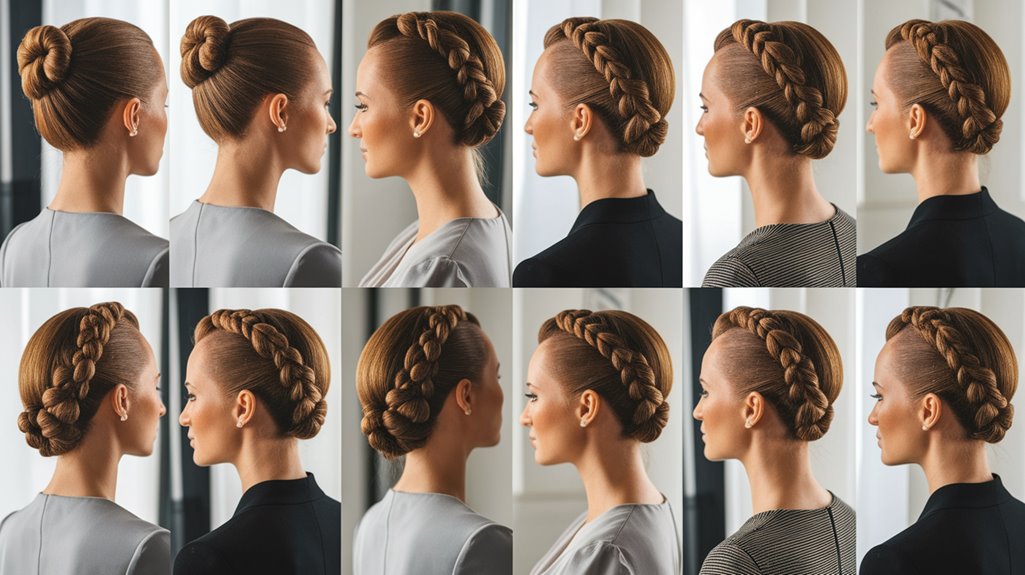 stylish medium hair updos