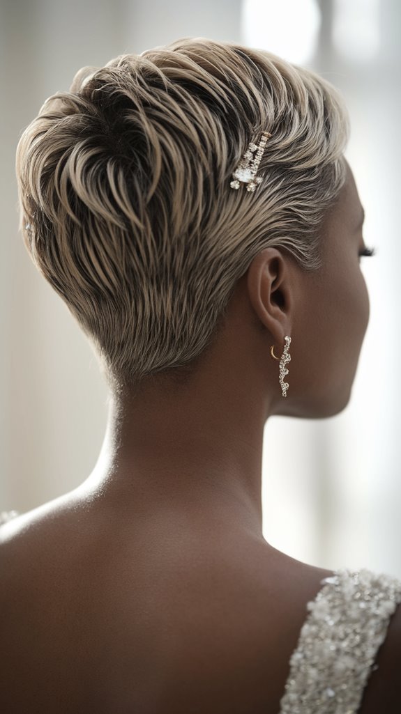 stylish pixie with accessories