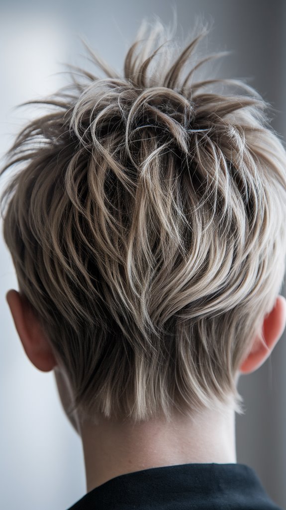 stylish textured short hairstyle