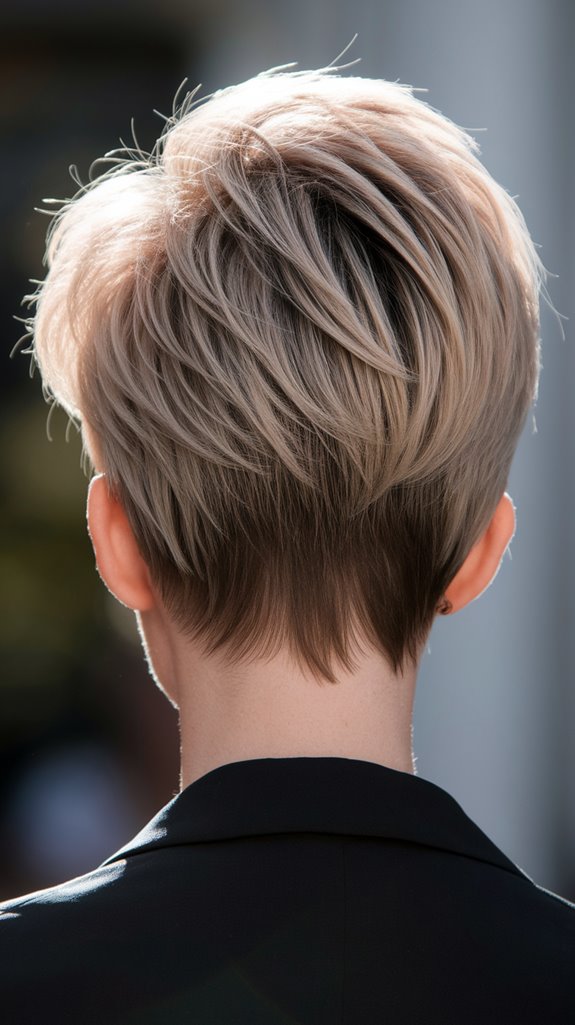 stylish uneven layered haircut