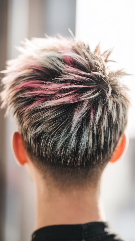 stylish uneven short hairstyle