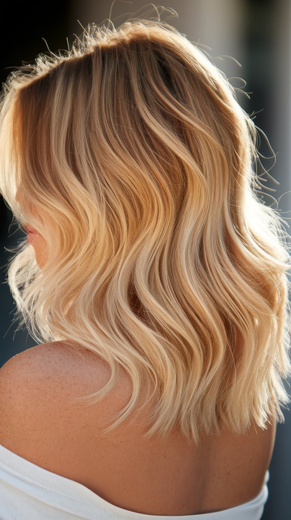 sun kissed blonde balayage maintenance