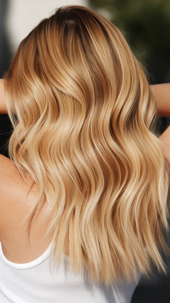 sun kissed blonde ombr maintenance