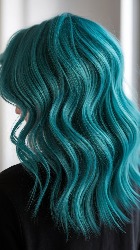 teal blue with green undertones