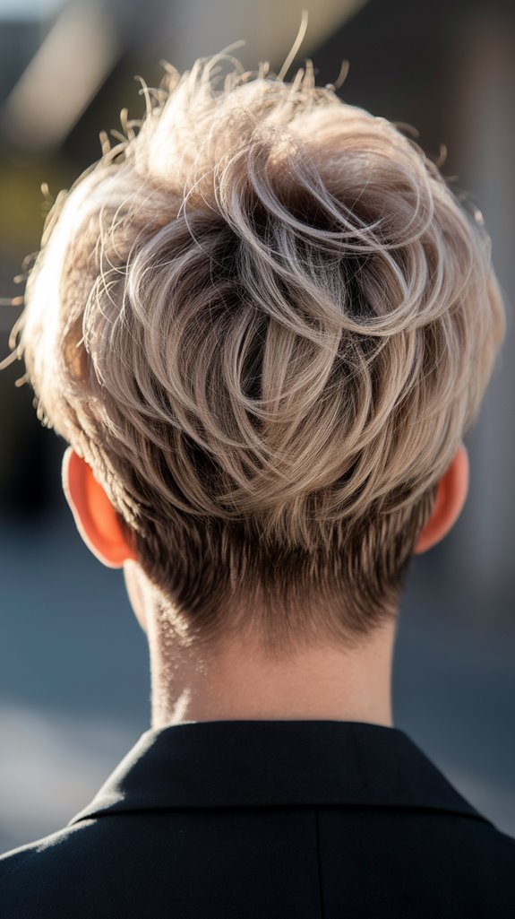 textured nape for styling
