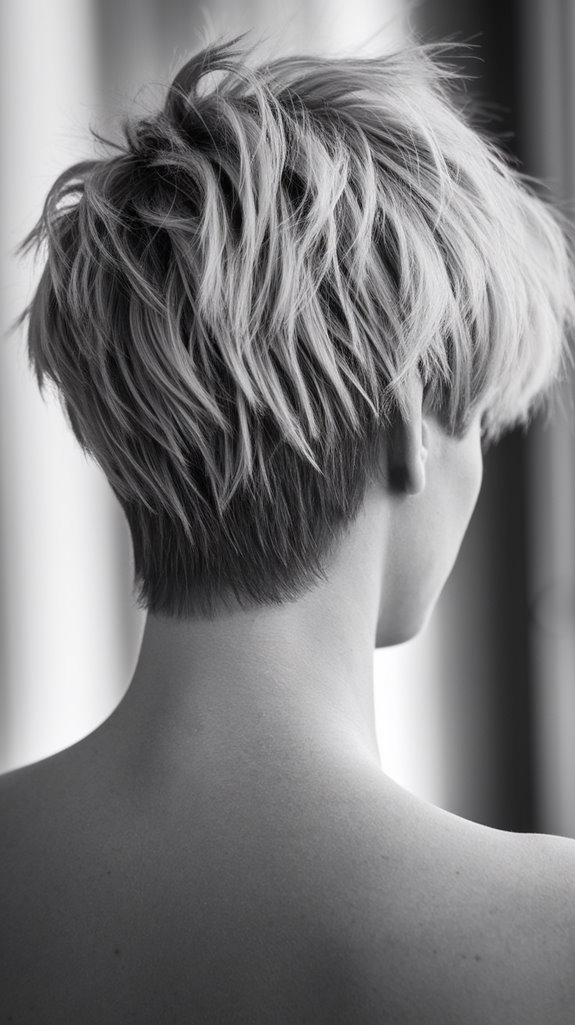 textured short haircut style