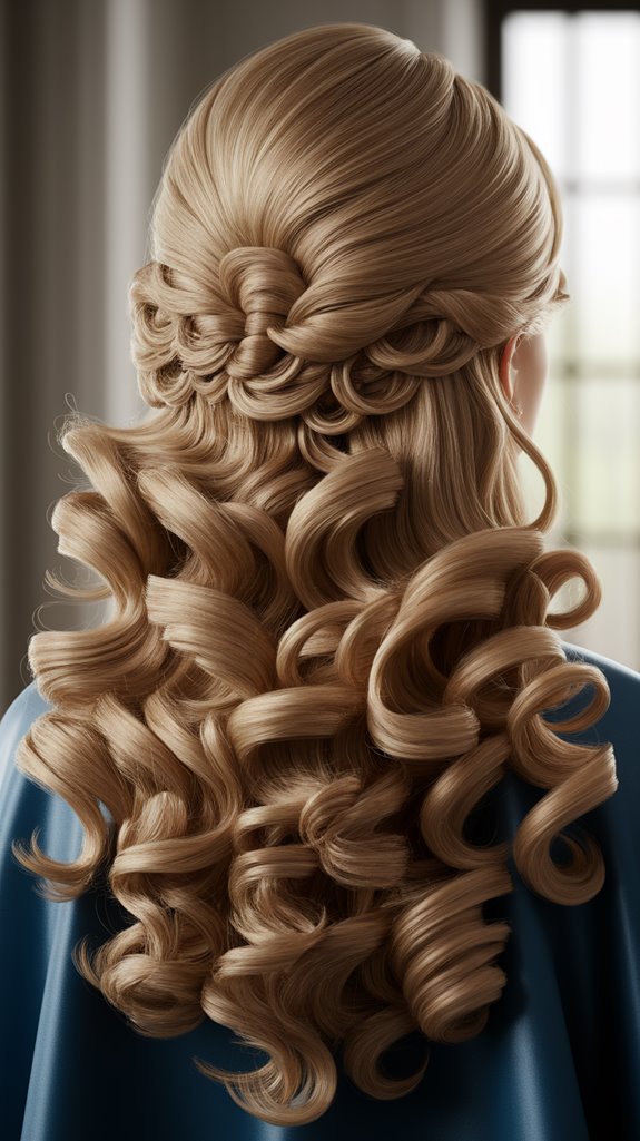 timeless elegant golden curls