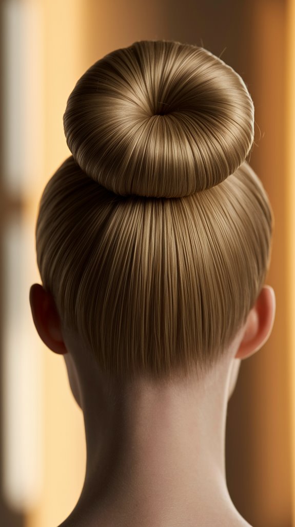 timeless elegant high bun