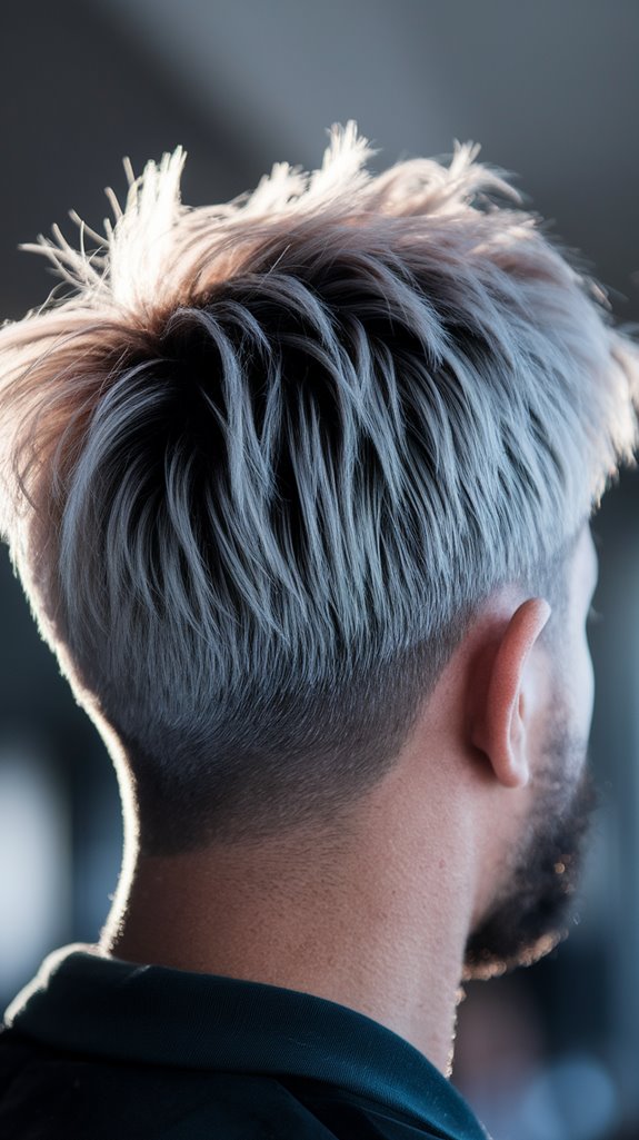trendy frosted hair technique