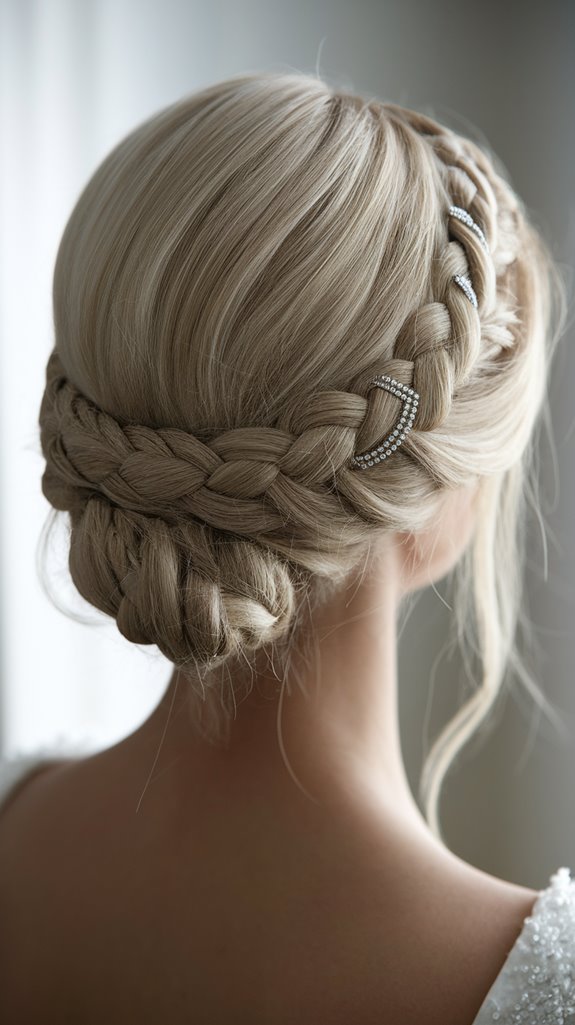 twisted halo updo elegance