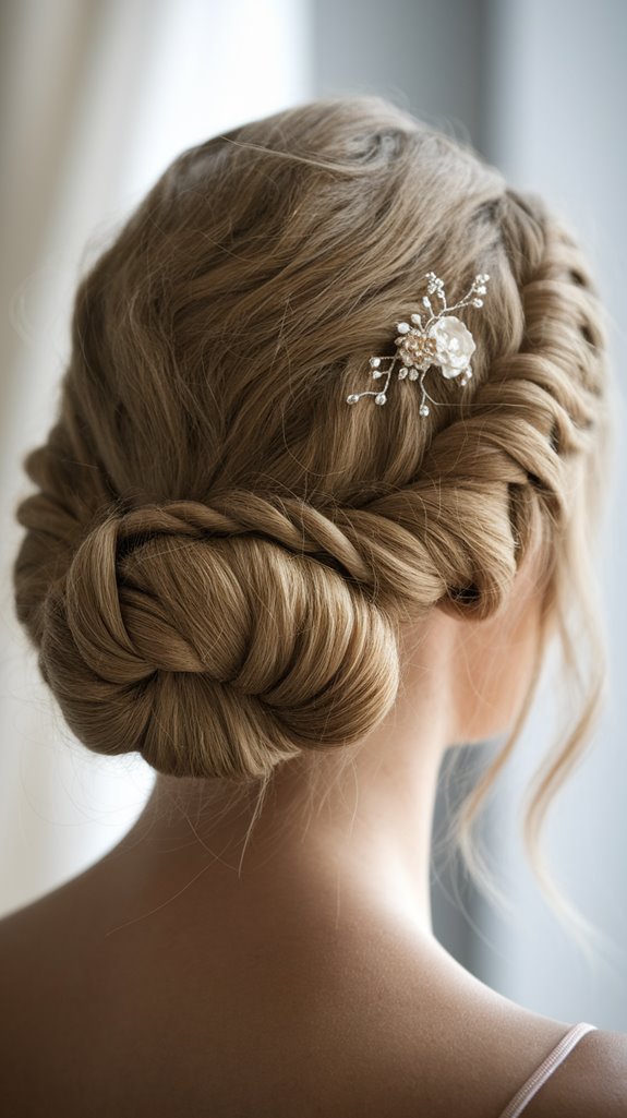 twisted rope updo accessories