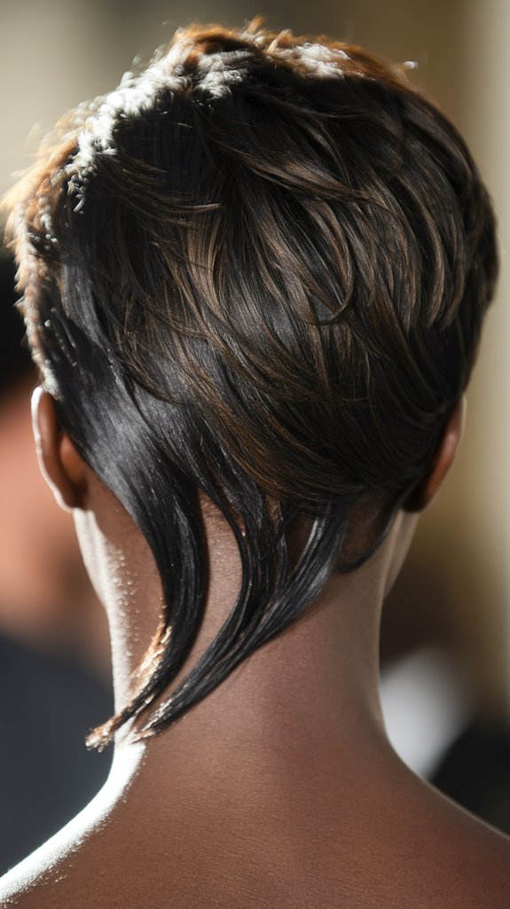 uneven short hairstyle trend