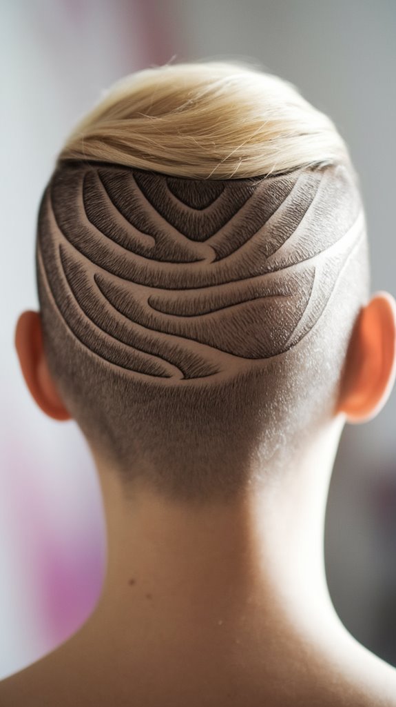 unique shaved pattern designs