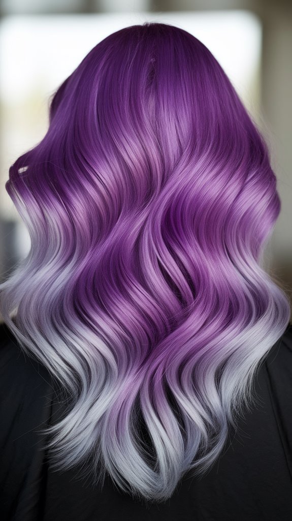 vibrant amethyst with silver