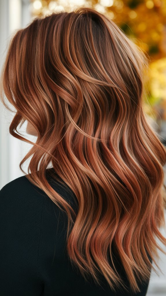 vibrant autumn hair color