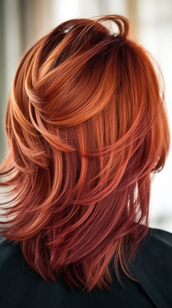 vibrant bold copper red
