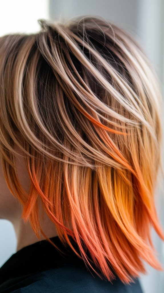 vibrant caramel and orange