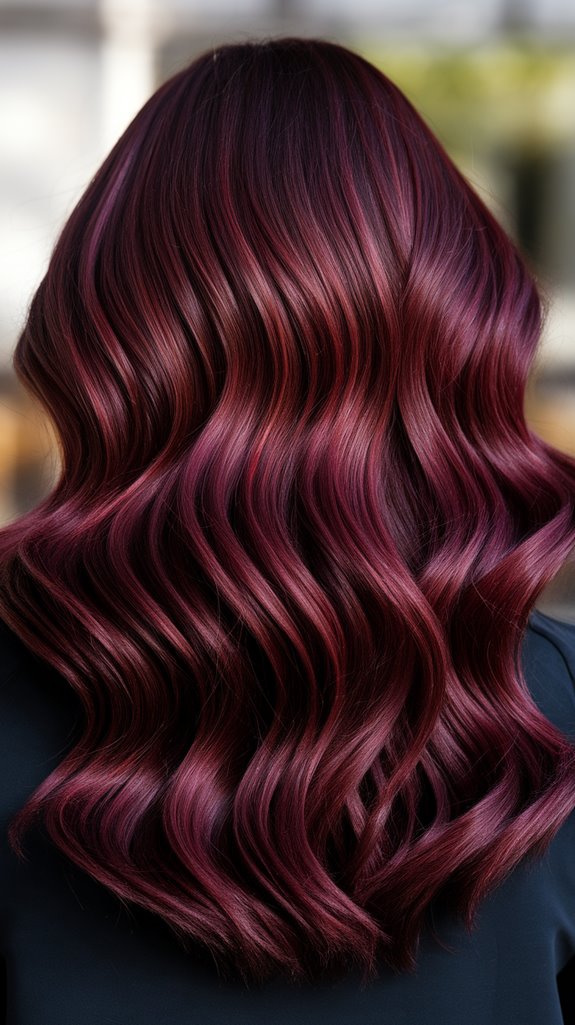 vibrant cherry cola hair
