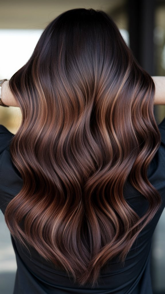 vibrant deep mahogany hues