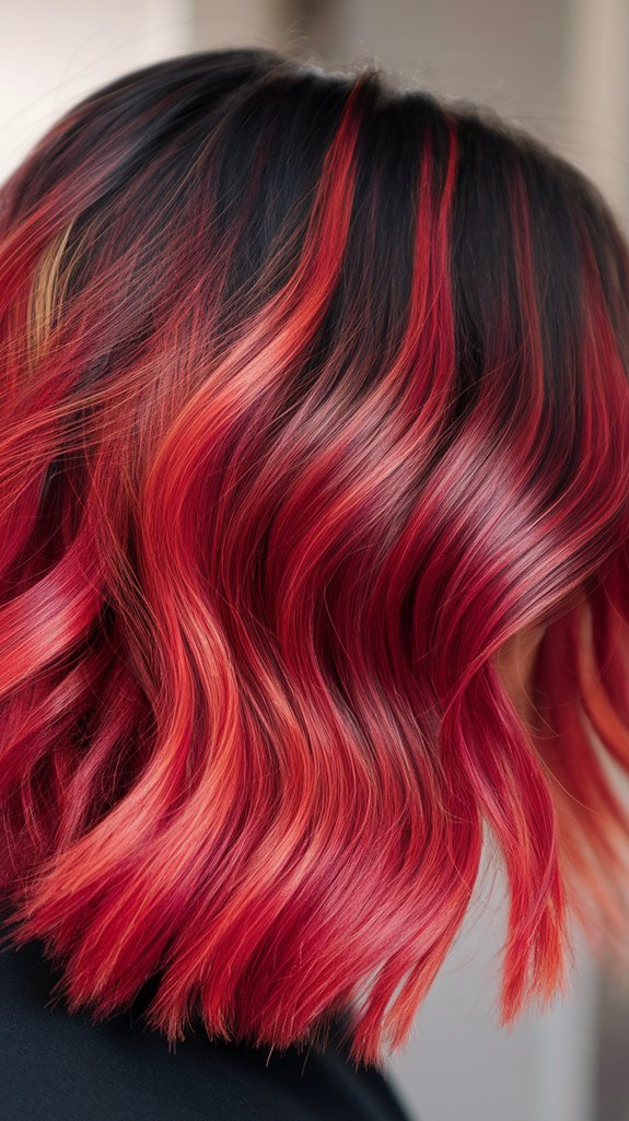 vibrant red hair transformation