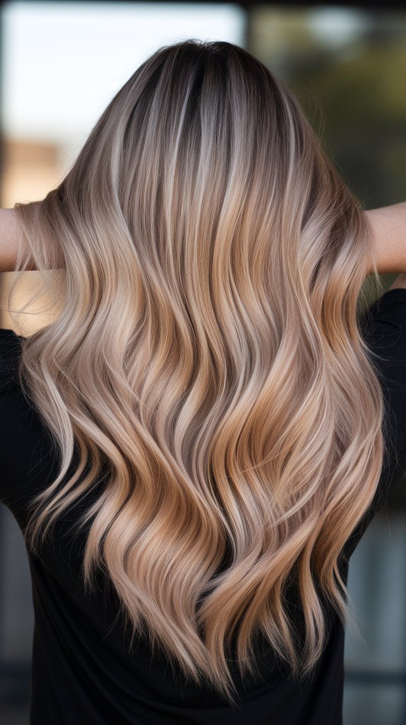 vibrant sun kissed ombre blend