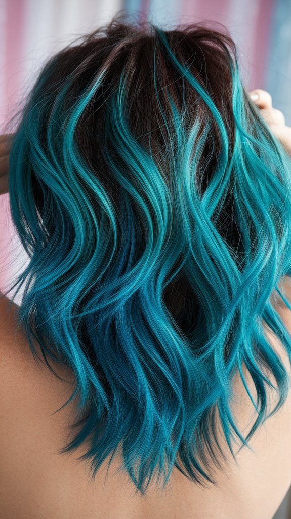 vibrant turquoise hair maintenance