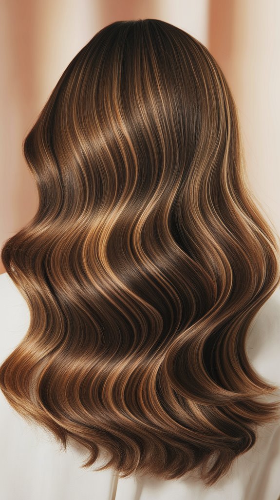 vibrant warm brown highlights