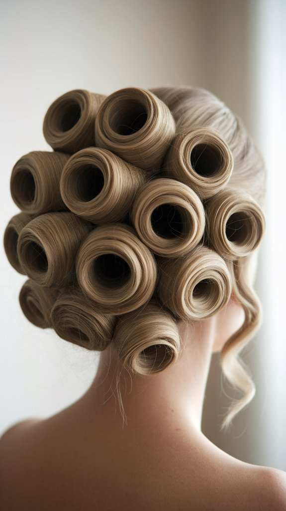 vintage glamorous updo style