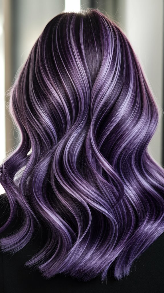 vivid deep violet elegance