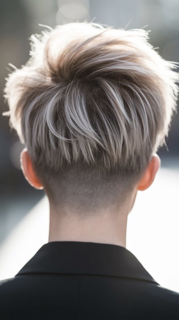 volume boosted undercut pixie