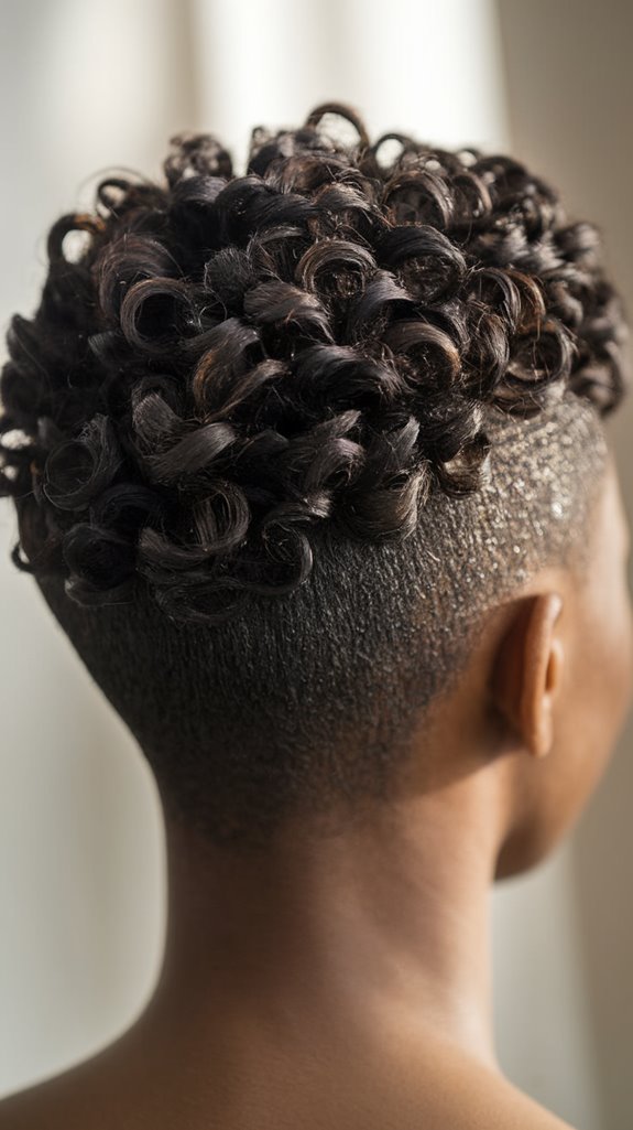 voluminous layered pixie cut