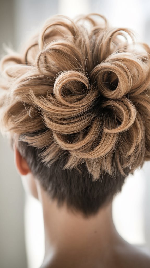 voluminous layered pixie cut