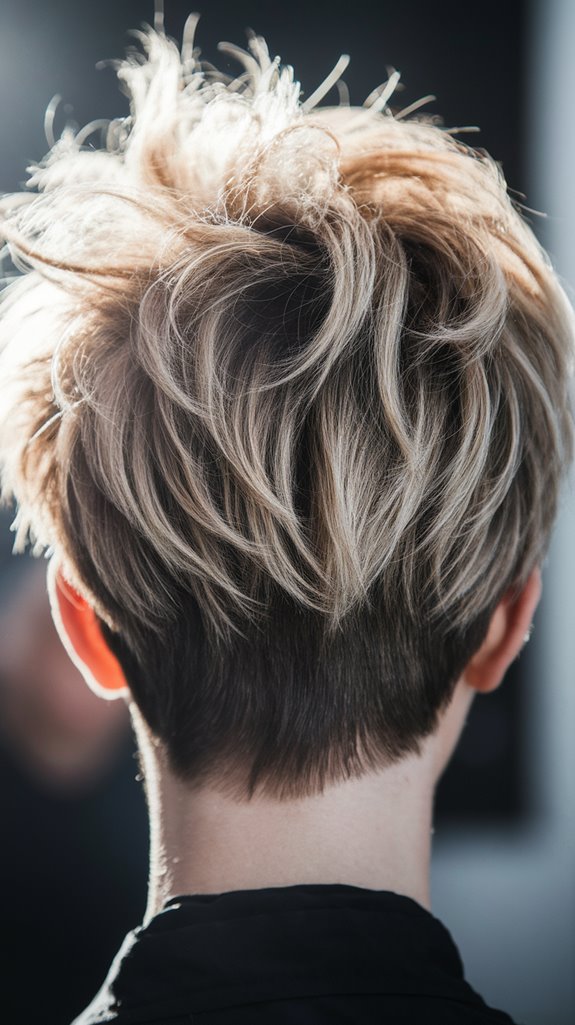 voluminous messy pixie hairstyle