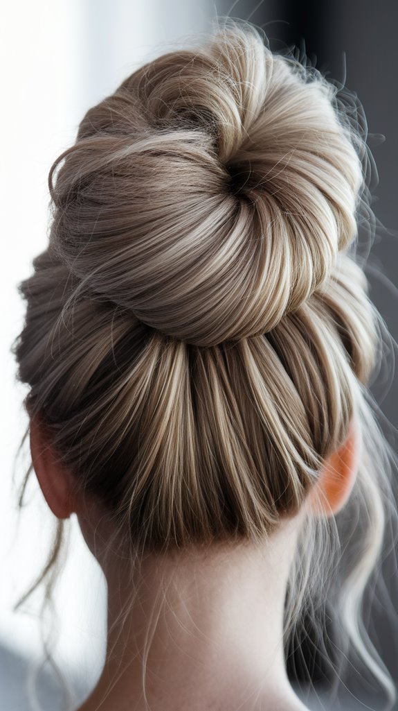 voluminous top knot tutorial