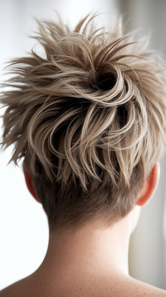 voluminous untamed pixie hairstyle