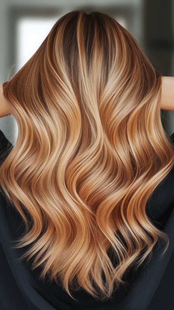 warm caramel blonde glow