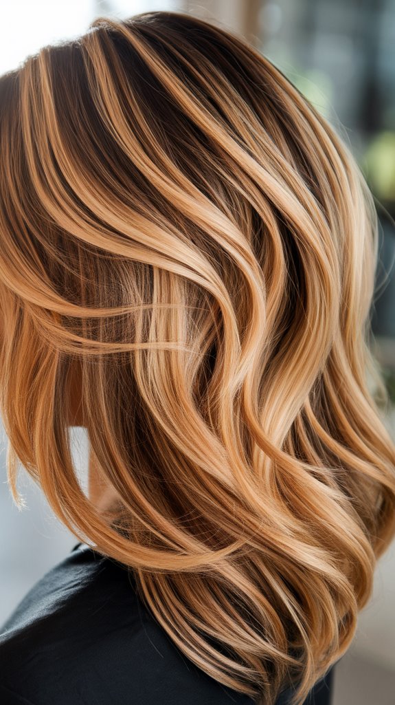 warm caramel hair tones