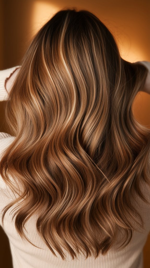 warm chestnut hair elegance