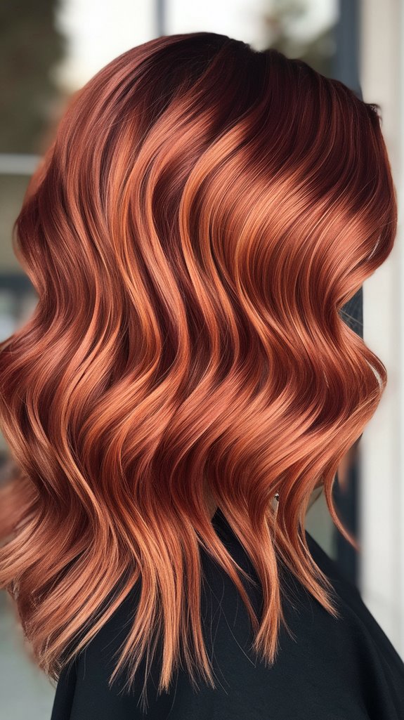warm glamorous winter hair